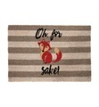 Artsy - Fussmatte For Fox Sake - 75 x 45 cm - Hellbraun und Schwarz