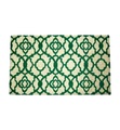 Home - Fussmatte Green Moroccan - 75 x 45 cm - Dunkelgrün und Camel