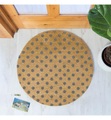 Home - Fussmatte Dots 70 x 1.5 cm - Camel und Grau