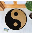 Home - Fussmatte Yin Yang - 70 x 1.5 cm - Camel und Schwarz