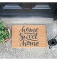 Home - Fussmatte Sweet 60 x 40 x 1.5 cm - Camel und Grau
