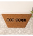 Artsy - Fussmatte Hey You - 90 x 40 cm - Camel und Schwarz