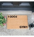 Home, Home - Fussmatte Gym Addict 60 x 40 x 1.5 cm - Camel und Schwarz
