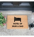 Home - Fussmatte Hotel of Mum & Dad 60 x 40 x 1.5 cm - Camel und Schwarz