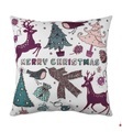Home - Kissen - 43 x 43 cm - Rosa und Multicolor