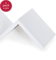Songmics - Wandregal Schweberegale 2er Set Cube Regal 71,5 cm, Weiss LWS67W