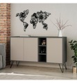 Home, Home - Konsole Clara Konsole - Anthracite, Hellbraun