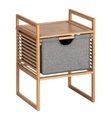 Wenko - Bahari Beistelltisch mit herausnehmbarer Schublade und Regal