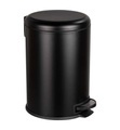 Wenko - Treteimer Leman Easy Close Schwarz 20 L, Kosmetikeimer, Mülleimer mit Absenkautomatik