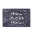 Testrut - Fussmatte Home - 60 x 40 cm - Grau