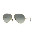 Ray-Ban - Sonnenbrille Aviator Large Métal - Gold und Dunkelgrün
