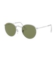 Ray-Ban - Sonnenbrille Round Métal - Silber
