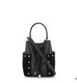 Polo Ralph Lauren - Leder-Beuteltasche Dryden Debby III Mini - Schwarz