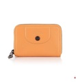 Longchamp - Leder-Portemonnaie Le Pliage - Hellorange