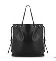 Longchamp - Leder-Shoppingtasche Roseau - Schwarz