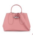 Longchamp - Lederhandtasche Roseau - Rosa