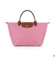 Longchamp - Handtasche Le Pliage Original M - Rosa und Camel