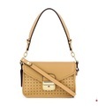 Longchamp - Leder-Schultertasche Mademoiselle Beige - Beige