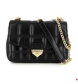 Michael Kors - Schultertasche Soho Small aus abgestepptem Leder - Schwarz