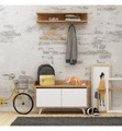 Home - Flur-Ensemble Arasso - Hellbraun und Weiss