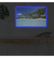 Home - Dekoratives Leinwandbild LED, 45 x 70 cm - Multicolor