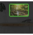 Home - Dekoratives Leinwandbild LED, 45 x 70 cm - Multicolor