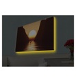 Home - Dekoratives Leinwandbild LED, 45 x 70 cm - Multicolor