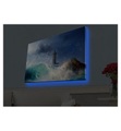 Home - Dekoratives Leinwandbild LED, 45 x 70 cm - Multicolor
