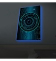 Home - Dekoratives Leinwandbild LED, 45 x 70 cm - Multicolor