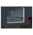 Home - Dekoratives Leinwandbild LED, 45 x 70 cm - Multicolor