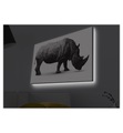 Home - Dekoratives Leinwandbild LED, 45 x 70 cm - Multicolor