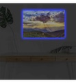 Home - Dekoratives Leinwandbild LED, 45 x 70 cm - Multicolor
