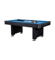 Moretti - Billard-Tisch mit automatischer Rückführung der Kugeln Boston - Schwarz und Blau