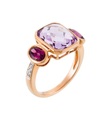 Accessory, Accessory - Ring Deep Violine - Roségold