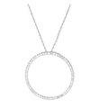 Atelier du Diamant - Halskette Cercle Merveilleux - Silber