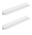 SONGMICS, Songmics - Wandregal 2er Set, 2 Schweberegale mit Hochglanzlackierung, Wandboard für Bilderrahmen und Bücher, Wohnzimmer, Schlafzimmer, Bad, Küche, stabil, einfache Montage, weiss, glänzend LWS60WT