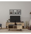 undefined, Home - Couchtisch - Eiche, Schwarz