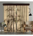 Home - 2er-Set Vorhänge - 140 x 260 cm - Beige und Schwarz