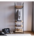 undefined, Home - Kleiderschrank - Beige und Schwarz
