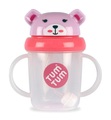 Tum Tum - Trinkflasche Weany - Rosa und Transparent