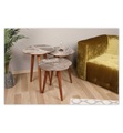 undefined, Home - Nesting Tisch Kate - Grau Weiß Nussbaum