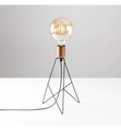 Opviq - Tischlampe Piramit - Roségold und Schwarz