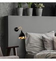 Home - Wandleuchte - Schwarz, Gold