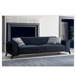 Home - 3-Sitzer Schlafsofa Lisa - Bleu marine