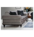 Home - 3-Sitzer Sofa Bett Polyanna - Grau
