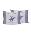 Beverly Hills Polo Club - 2er-Set Kopfkissenbezüge - 60 x 60 cm - Blau