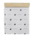 Beverly Hills Polo Club - Spannbetttuch - 160 x 200+20 cm - Violett und Weiss