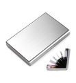 VULKIT - Antimagnetischer Akkordeon-Kartenhalter aus Edelstahl - Silber