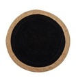Home - Teppich Milano - 200 x 200 cm - Anthrazit und Hellbraun