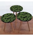 Home - 3er-Set Beistelltische - Multicolor